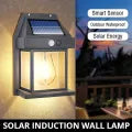 New Solar Tungsten Wall Light-Solar Tungsten Wire Wall Light, Motion Sensor Solar Tungsten Light Outdoor Waterproof Wall Lamp for Porch Patio Yard Garden Backyard